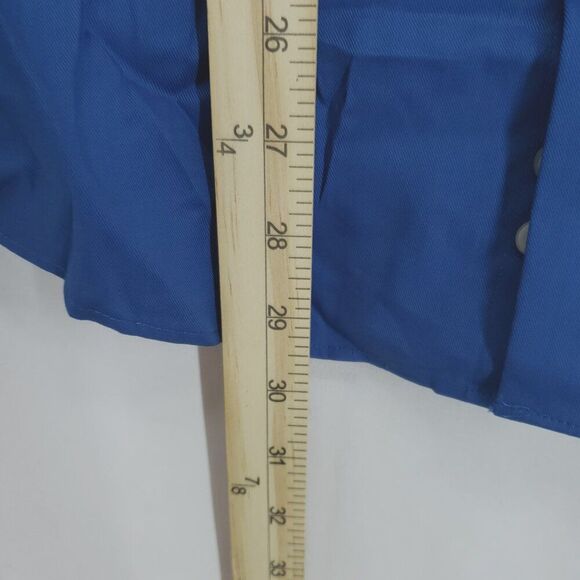 Michael Kors Slate Blue Button Front 15 32-33 M (AS) - Picture 4 of 5